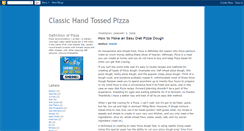 Desktop Screenshot of classic-hand-tossed-pizza.blogspot.com