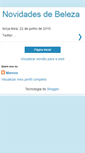 Mobile Screenshot of novidadesbeleza.blogspot.com