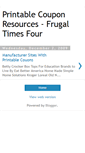 Mobile Screenshot of frugaltimesfourcouponresources.blogspot.com