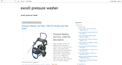 Desktop Screenshot of bestofexcellpressurewashers.blogspot.com