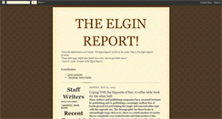 Desktop Screenshot of elginreport.blogspot.com