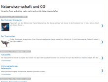 Tablet Screenshot of naturwissensschaftundco.blogspot.com