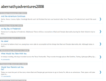 Tablet Screenshot of abernathyadventures2008.blogspot.com