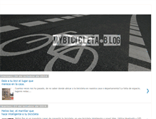 Tablet Screenshot of mybicicleta.blogspot.com