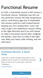 Mobile Screenshot of functionalresume.blogspot.com
