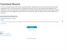 Tablet Screenshot of functionalresume.blogspot.com