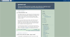 Desktop Screenshot of grantednull.blogspot.com