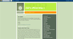 Desktop Screenshot of clairsofficial.blogspot.com