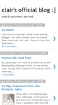 Mobile Screenshot of clairsofficial.blogspot.com