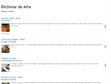 Tablet Screenshot of dictionar-arta.blogspot.com