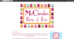 Desktop Screenshot of mcclendonpartyoffive.blogspot.com