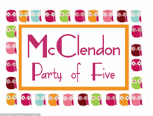 Tablet Screenshot of mcclendonpartyoffive.blogspot.com