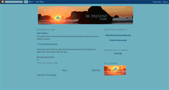 Desktop Screenshot of bepresentretreats.blogspot.com