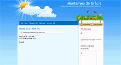 Desktop Screenshot of muntanyesdegracia.blogspot.com