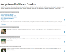 Tablet Screenshot of morgantownhealthcarefreedom.blogspot.com