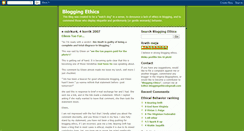 Desktop Screenshot of bloggingethics.blogspot.com