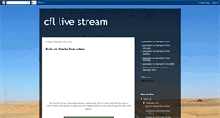 Desktop Screenshot of cfl-livestream.blogspot.com