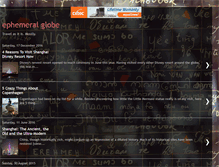 Tablet Screenshot of ephemeralglobe.blogspot.com