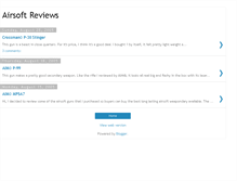 Tablet Screenshot of airsoftreviews.blogspot.com