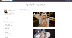 Desktop Screenshot of ghostinmylungs.blogspot.com