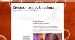 Desktop Screenshot of centrosmasajesbarcelona.blogspot.com