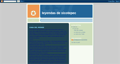 Desktop Screenshot of leyendas-xicotepec.blogspot.com