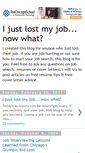 Mobile Screenshot of ijustlostmyjobnowwhat.blogspot.com