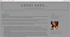 Desktop Screenshot of leydisays.blogspot.com