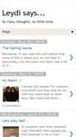 Mobile Screenshot of leydisays.blogspot.com