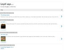 Tablet Screenshot of leydisays.blogspot.com