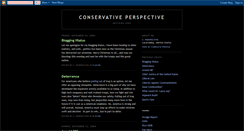 Desktop Screenshot of conservativeperspective.blogspot.com