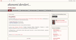 Desktop Screenshot of ekonomidersleri.blogspot.com