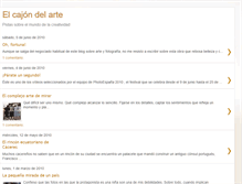 Tablet Screenshot of elcajondelarte.blogspot.com