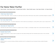 Tablet Screenshot of forhomewaterpurifier.blogspot.com