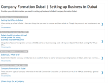 Tablet Screenshot of companyformationdubai.blogspot.com