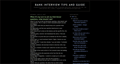 Desktop Screenshot of bank-interview-guide.blogspot.com