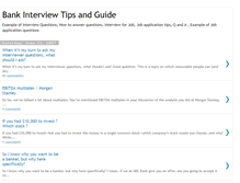 Tablet Screenshot of bank-interview-guide.blogspot.com