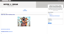 Desktop Screenshot of movies4indian.blogspot.com