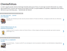 Tablet Screenshot of clientesfelices.blogspot.com