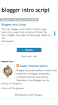 Mobile Screenshot of bloggerintroscript.blogspot.com