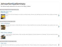 Tablet Screenshot of johnsonfamilyatseminary.blogspot.com