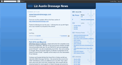 Desktop Screenshot of lizaustindressage.blogspot.com