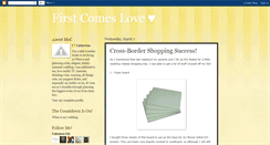Desktop Screenshot of first-comes-love.blogspot.com