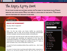 Tablet Screenshot of angryagonyaunt.blogspot.com