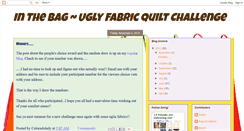Desktop Screenshot of inthebaguglyfabricquiltchallenge.blogspot.com