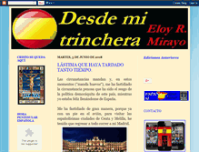 Tablet Screenshot of eje-desdemitrinchera.blogspot.com