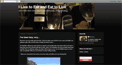 Desktop Screenshot of ilivetoeatandeattolive.blogspot.com