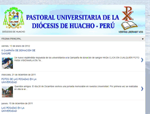 Tablet Screenshot of pastoraluniversitariahuacho.blogspot.com