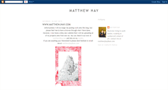 Desktop Screenshot of matthewhayart.blogspot.com