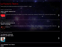 Tablet Screenshot of lafactoriateatro.blogspot.com